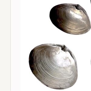 2 small size Vintage Wallace Sterling Silver Footed Oyster Clam Serving Dishes